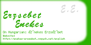 erzsebet enekes business card